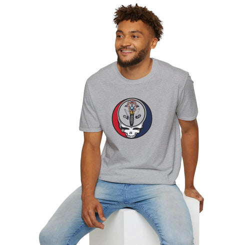Grateful Dead - Psychle Sam Stealie Grateful Dead T-Shirt - StealieShop